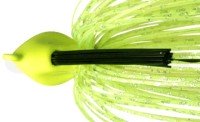 DEPS Flat Back Jig 1oz Silicone Skirt #54 Chart Silver