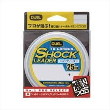 DUEL TB Carbon Shock Leader [Natural Clear] 25m #12 (40lb)