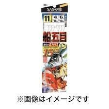 SASAME Fune Gomoku D-518 [White] 3 Hook 14cm 12-5 (2pcs)