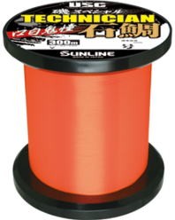 SUNLINE Iso Special Technician Ishidai Kuchihiraki Tou [Honishi Orange] 300m #24 (100lb)