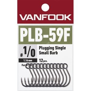 VANFOOK PLB-59F Plugging Single Small Barb BK #8