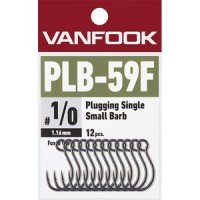 VANFOOK PLB-59F Plugging Single Small Barb BK #8