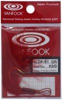 VANFOOK Drift Hook DF-61 [Gold&Red] #3/0 (2pcs)