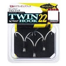 SHOUT! Straight Point Twin Hook 222SS #4/0 (2pcs)