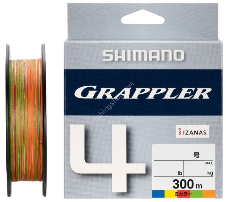 SHIMANO LD-A72W Grappler 4 PE [10m x 5colors] 300m #0.8 (14.9lb)