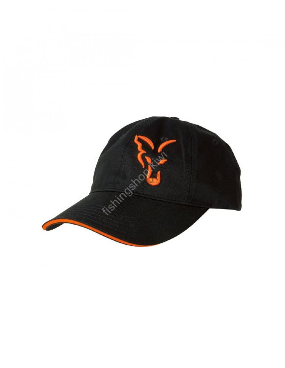 Fox Black / Orange Base ball Cap