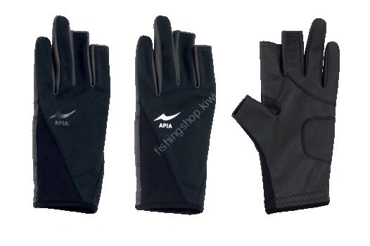 APIA Fingercut Glove / AW S Black x Black