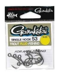 GAMAKATSU Single Hook 53 BL [Red] #6 (8pcs)