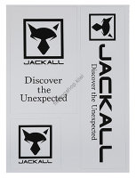 JACKALL Logo Sticker White