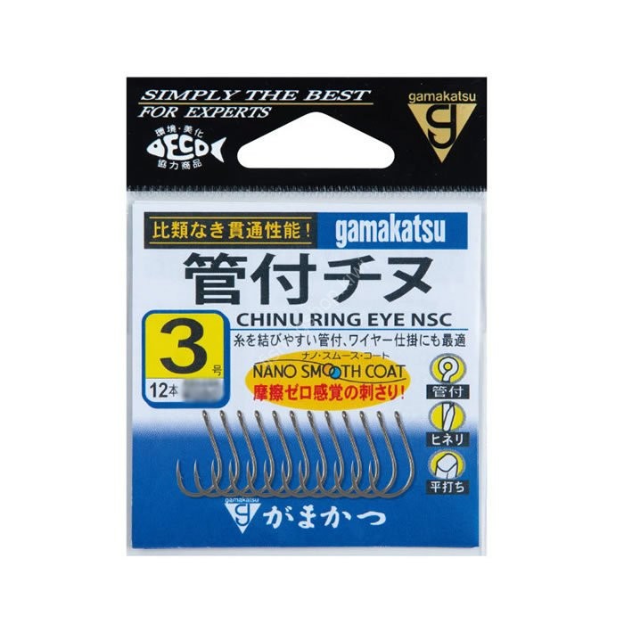 GAMAKATSU Chinu Ring Eye [Nano Smooth Coat] #4 (12pcs)