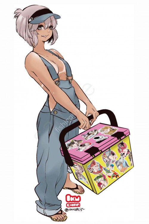 J-LIKE PRODUCT Fish Art Sticker #IKU-Chan