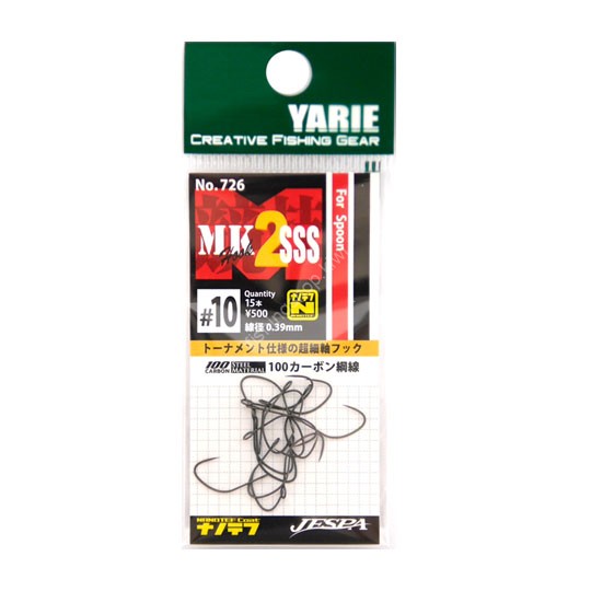 YARIE MK Hook 2 SSS 726 #6 (15pcs)