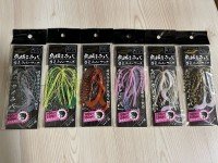 REAL FISHER Squid Mule Rubber Replacement Hook M [Kurokin Tail]