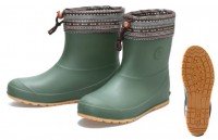 HANSHIN Green camel GC5640 Tribal Boots S Khaki