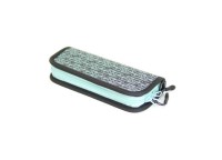 RODIO CRAFT Carbon Wallet Medium #06 Black/RCxRC Turquoise Logo