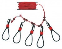 GAMAKATSU GM1308 Chinu Stringer Set (Resin Type) Black / Red