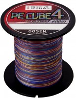 GOSEN PE Cube 4 [10m x 5colors] 600m #1.5 (23lb)