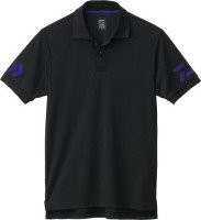 DAIWA DE-7906 Short Sleeve Polo Shirt (Black x Blue) XL