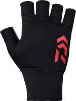 DAIWA DG-8123W Windproof Beltless Gloves 5 Pieces Cut (Black) S