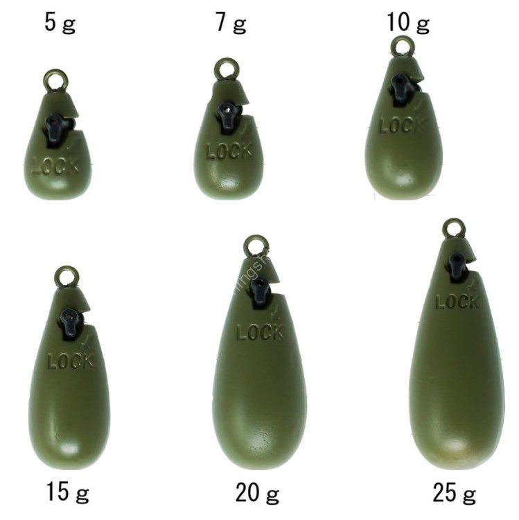 RUDIE'S Rock Game Sinker Stealth Green 5g