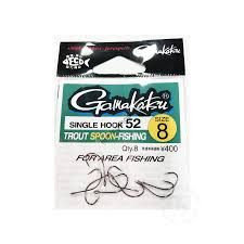 GAMAKATSU Single Hook 52 [NS Black] #8 (8pcs)