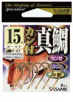SASAME Kan Tsuki Madai RM-03 [Gold] #14 (7pcs)
