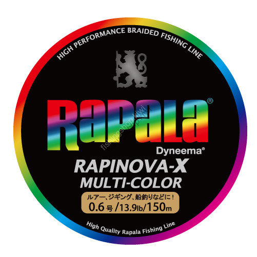 RAPALA Rapinova-X Multi-Color [10m x 5color] 150m #0.6 (13.9lb)