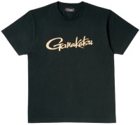 GAMAKATSU GM3576 T-Shirt Cursive Logo (Black) 150