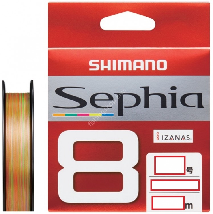 SHIMANO LD-E51S Sephia 8 [10m x 5colors] 150m #0.4 (8.6lb)