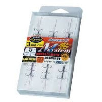 GAMAKATSU T1 M System Ayu 3 anchors [Nano Smooth Coat] #7.5 Value Pack (27pcs)