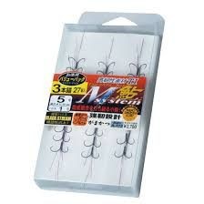 GAMAKATSU T1 M System Ayu 3 anchors [Nano Smooth Coat] #7.5 Value Pack (27pcs)