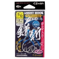 GAMAKATSU GA048 Assist Hook Sickle Sword Short #3/0 (2pairs)
