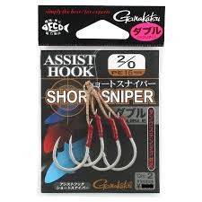 Gamakatsu Assist Hook Short Sniper Double 2 / 0 Hooks, Sinkers