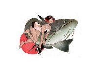 J-LIKE PRODUCT Water-Resistant Fish Art Sticker Mini #Namazu