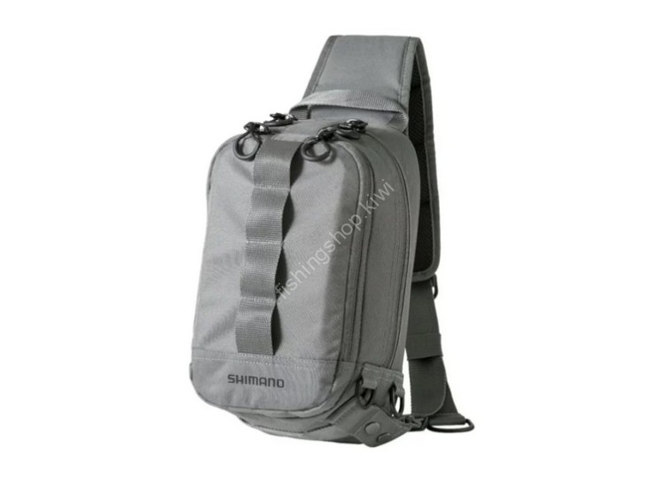 SHIMANO Sling Shoulder Bag BS-025T M #Gray SHIMANO Sling Shoulder Bag BS-025T M #Gray