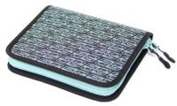 RODIO CRAFT Carbon Wallet Large #Black/RC*RC Turquois Logo