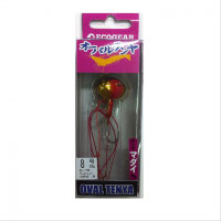 ECOGEAR Oval Tenya No.8 ( M Hook ) #T04 Gold Red
