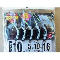 HAYABUSA Casting Sabiki for Large Mackerel and Large Horse Mackerel Real Shirasu Long HS356 [White] 5 Hook 10-5