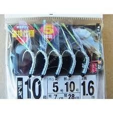 HAYABUSA Casting Sabiki for Large Mackerel and Large Horse Mackerel Real Shirasu Long HS356 [White] 5 Hook 10-5