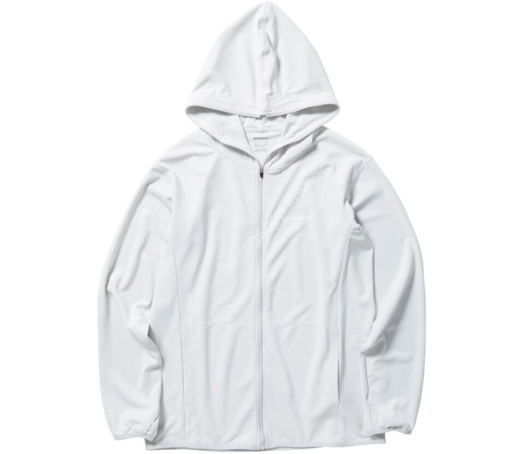 SHIMANO WJ-001V Sun Protection Zip-Up Hoodie (Light Gray) S