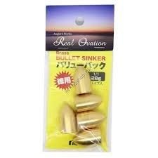 Fujiwara brass bullet sinker Value P 11 (28g)
