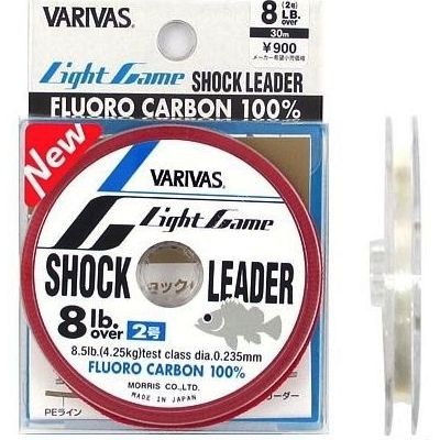 VARIVAS Light Game Shock Leader Ti Fluorocarbon [Natural] 30m #2 (8lb)