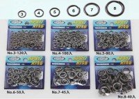 HOT'S Split Ring Toughness-Type 100lb #5 (value pack -80pcs)