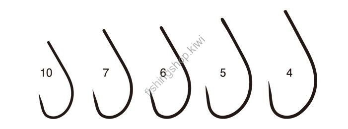GAMAKATSU Single Hook 52 BL [NS Black] #10 (8pcs)