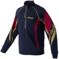 GAMAKATSU GM3697 Kokage Max Zip Shirt (Black x Red) L