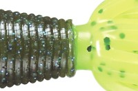 SMITH Gary Yamamoto Baby Fat Ika 80mm 6.0g #363-156 Green Pumpkin/BK & Small BLF-Chart P (8pcs)