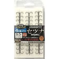 GAMAKATSU T1 Setsuna 4 anchors [Nano Smooth Coat] #7 Value Pack (21pcs)