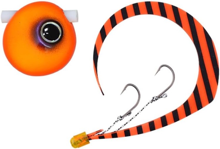 JACKALL Namari-Shiki BinBin Dama Slide 120g Muso Custom #F-0351 Fluorescent Orange/Orange Zebra Master T+