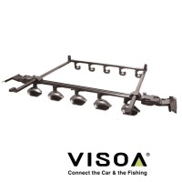 YAC U-NV2F Smart Rod Holder for 5 Rods, Exclusive for 90 Series: Toyota Noah/Voxy