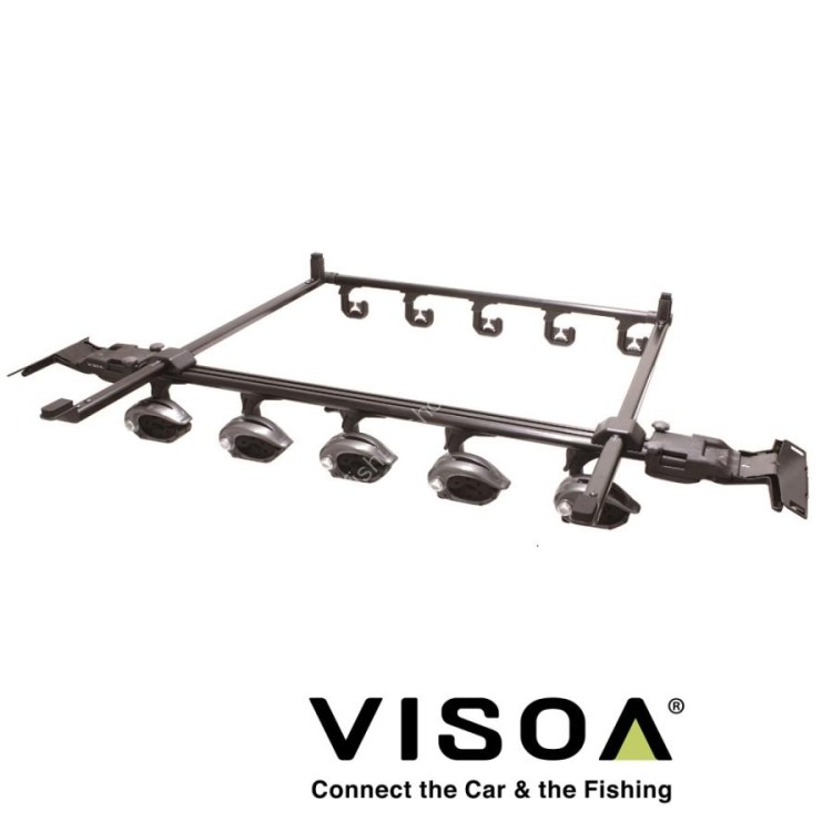 YAC U-NV2F Smart Rod Holder for 5 Rods, Exclusive for 90 Series: Toyota Noah/Voxy